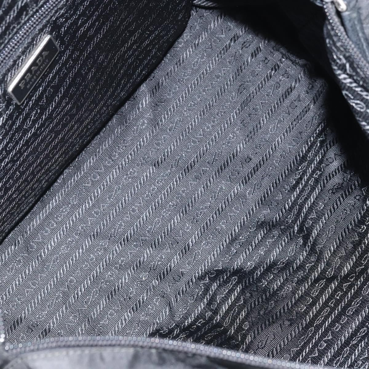 Prada Vintage Zip Tote Tessuto Black Nylon Tote Bag Bag