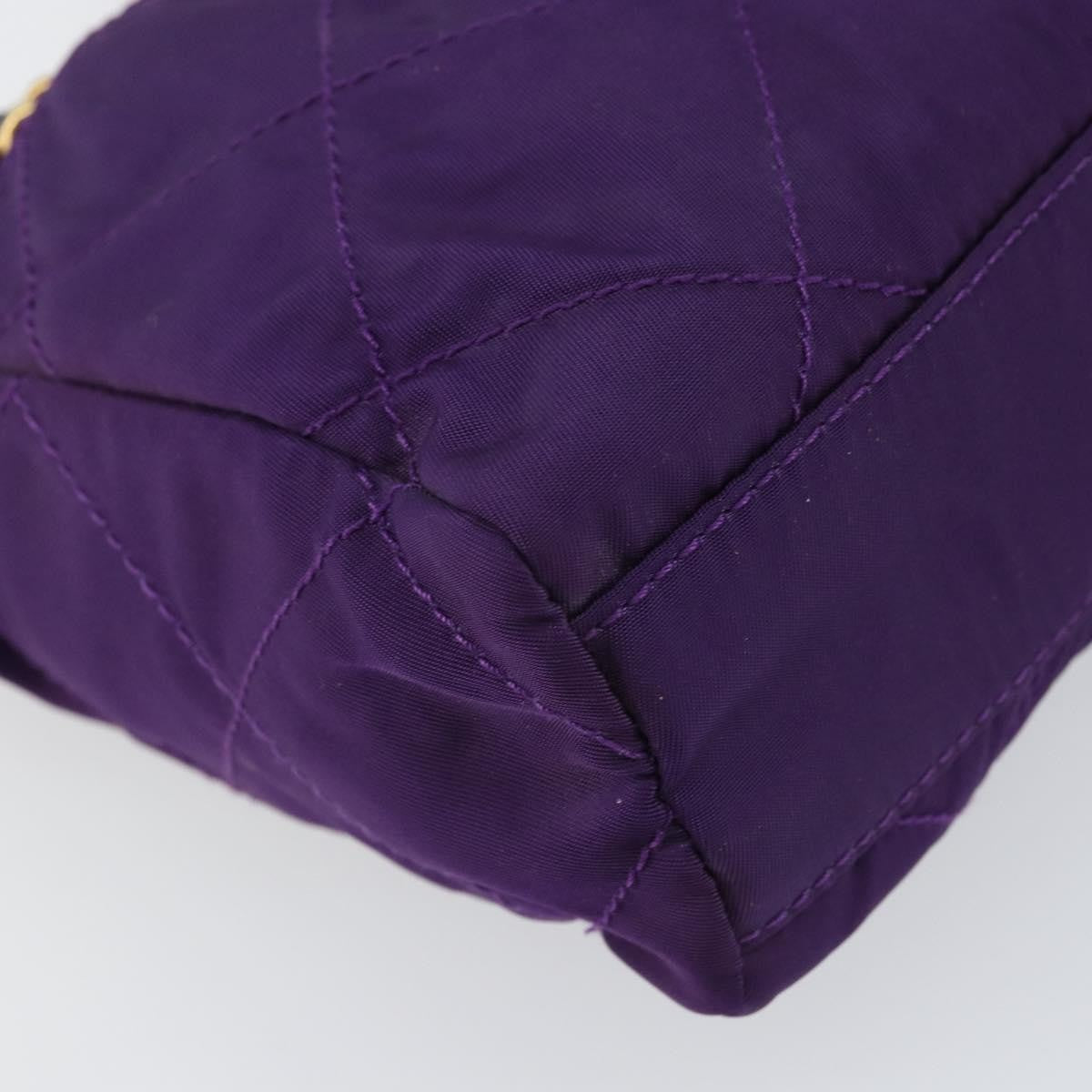 Prada Re-Edition 1995 Chain Tote Quilted Re-Nylon Purple Nylon Shoulder Bag Bag