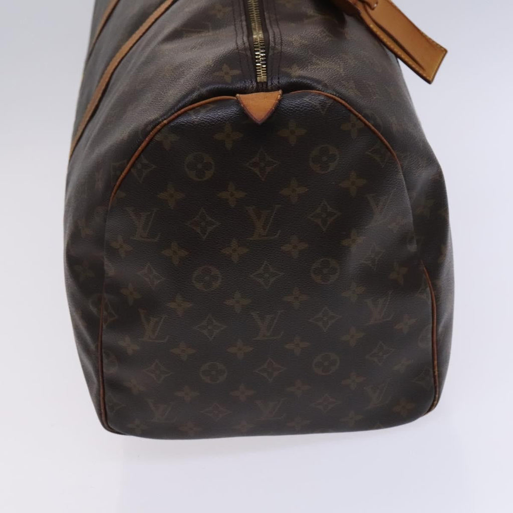 Louis Vuitton Keepall Bag Monogram Canvas Brown Canvas Travel Bag