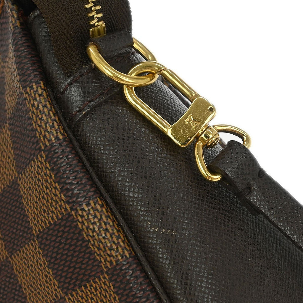 Louis Vuitton Trousse Make Up Bag Damier Canvas Brown Canvas Clutche & Pouche Bag