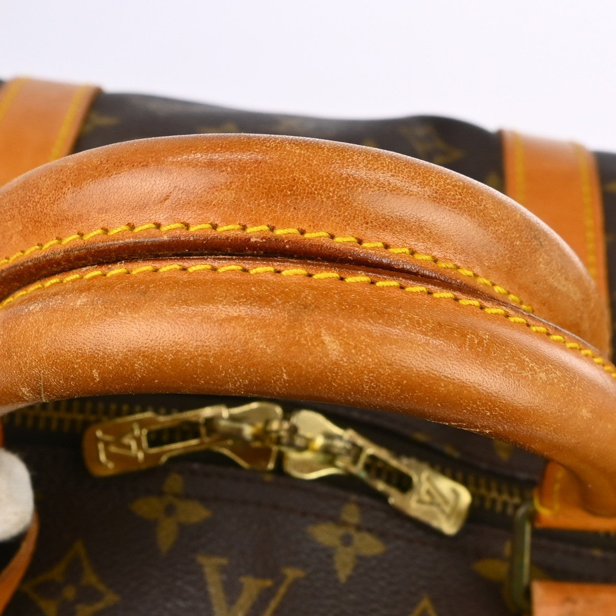 Louis Vuitton Keepall Bag Monogram Canvas Brown Canvas Travel Bag