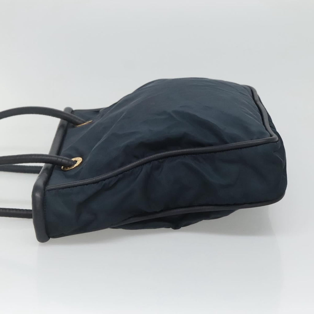 Celine Circle Logo Handbag Nylon Navy Nylon Tote Bag Bag