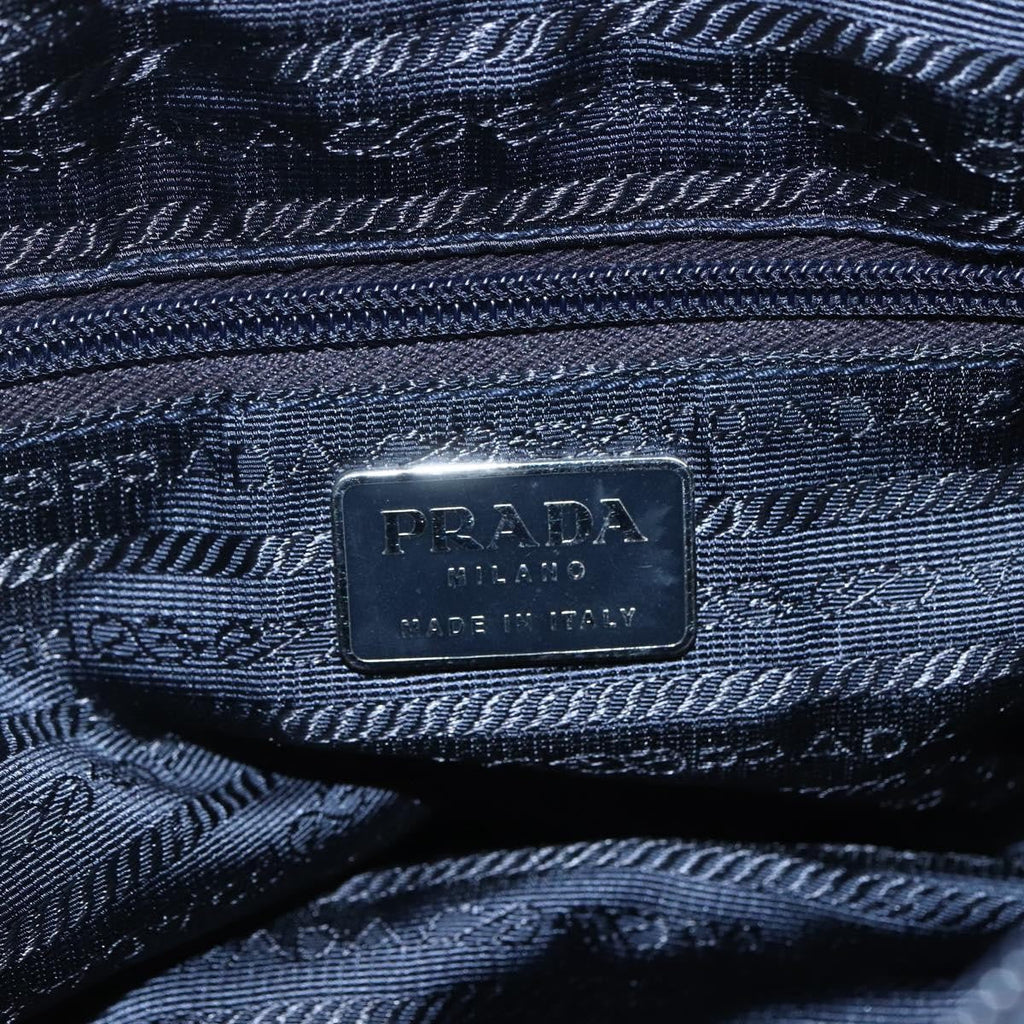 Prada Zip Buckle Messenger Bag Tessuto Navy Nylon Shoulder Bag Bag