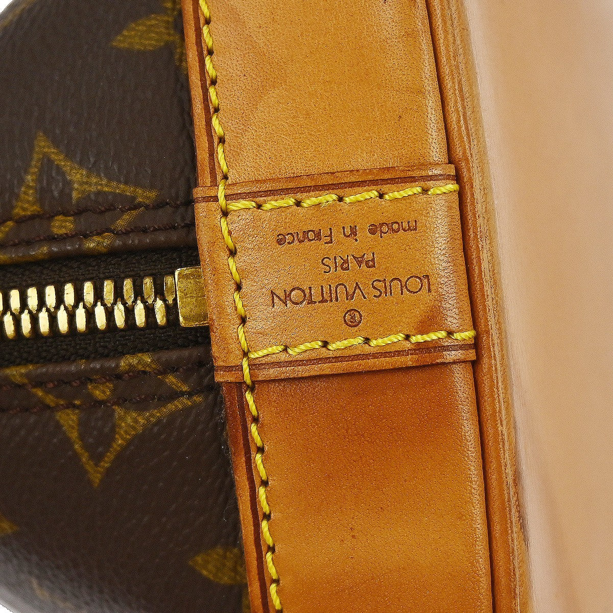 Louis Vuitton Alma Handbag Monogram Canvas Brown Canvas Handbag