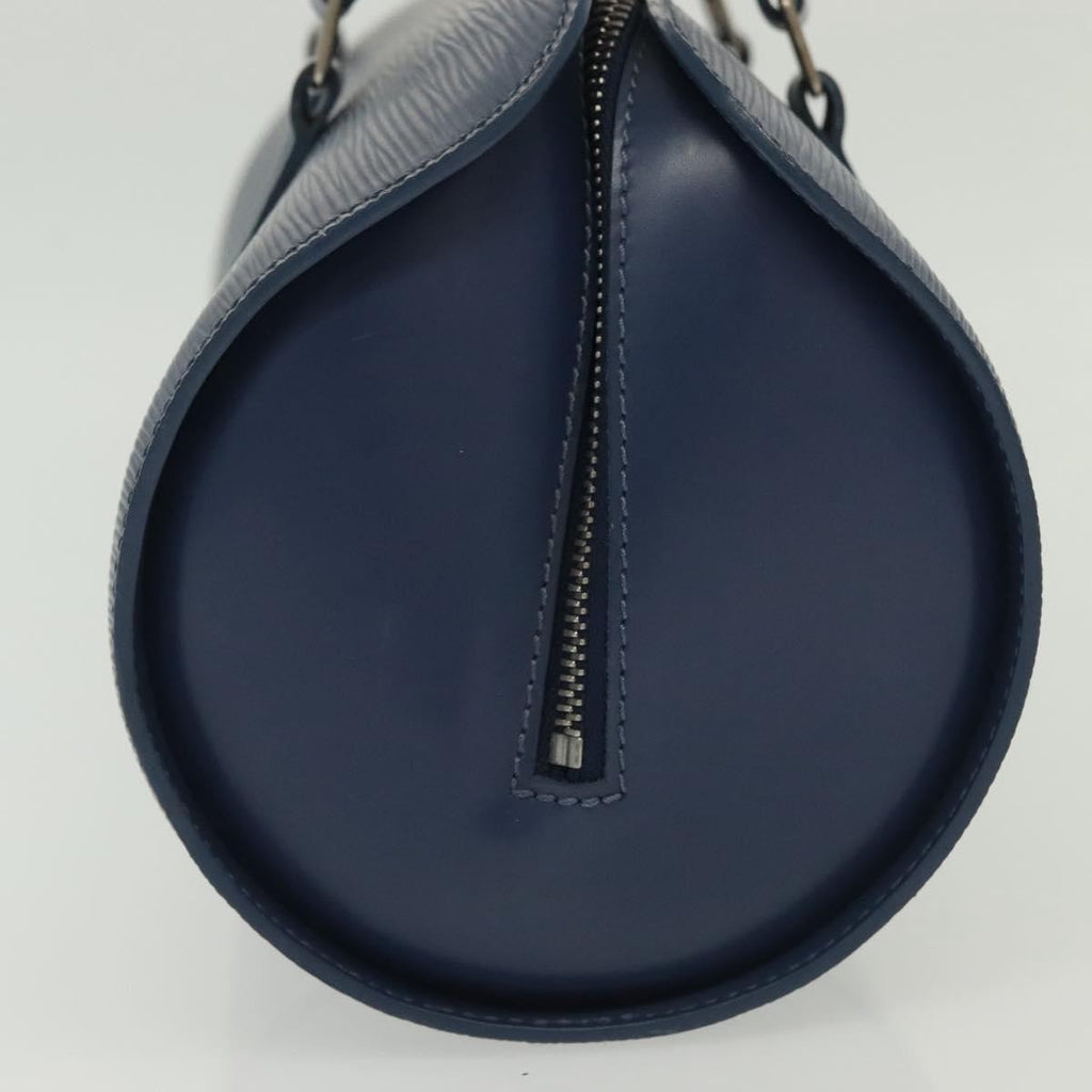 Louis Vuitton Soufflot Handbag Epi Leather Blue Leather Shoulder Bag