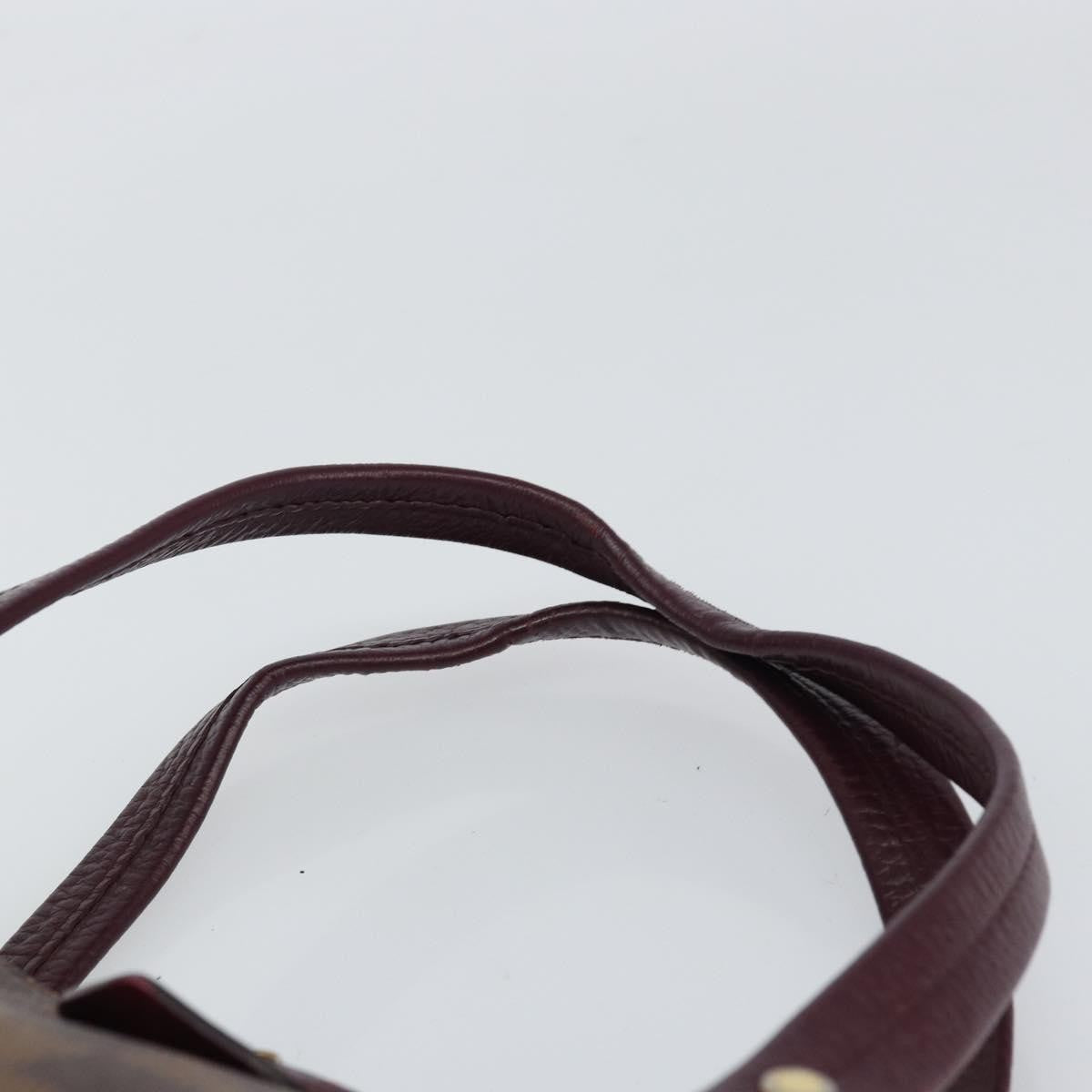 Louis Vuitton Hyde Park Handbag Damier With Leather Brown Canvas Handbag