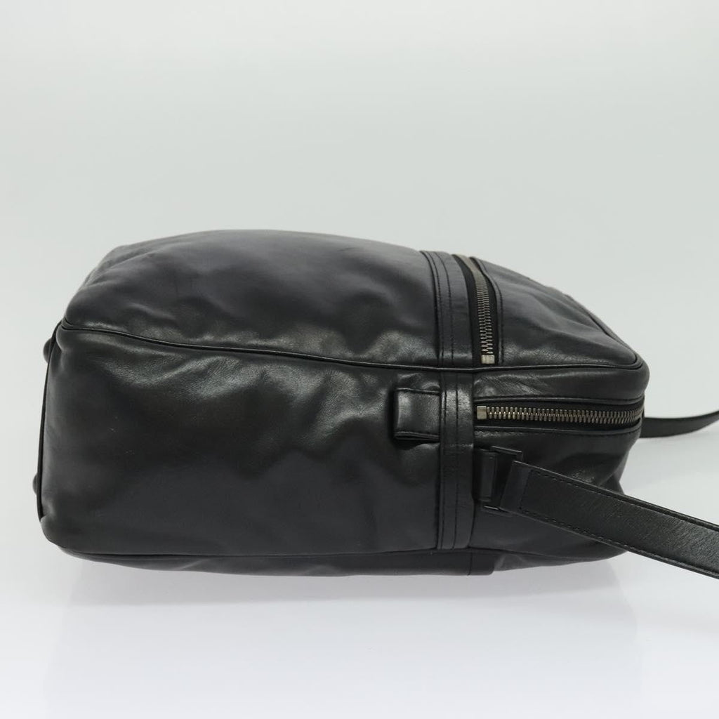 Louis Vuitton Clarkson Messenger Bag Monogram Shadow Leather Black Leather Bag