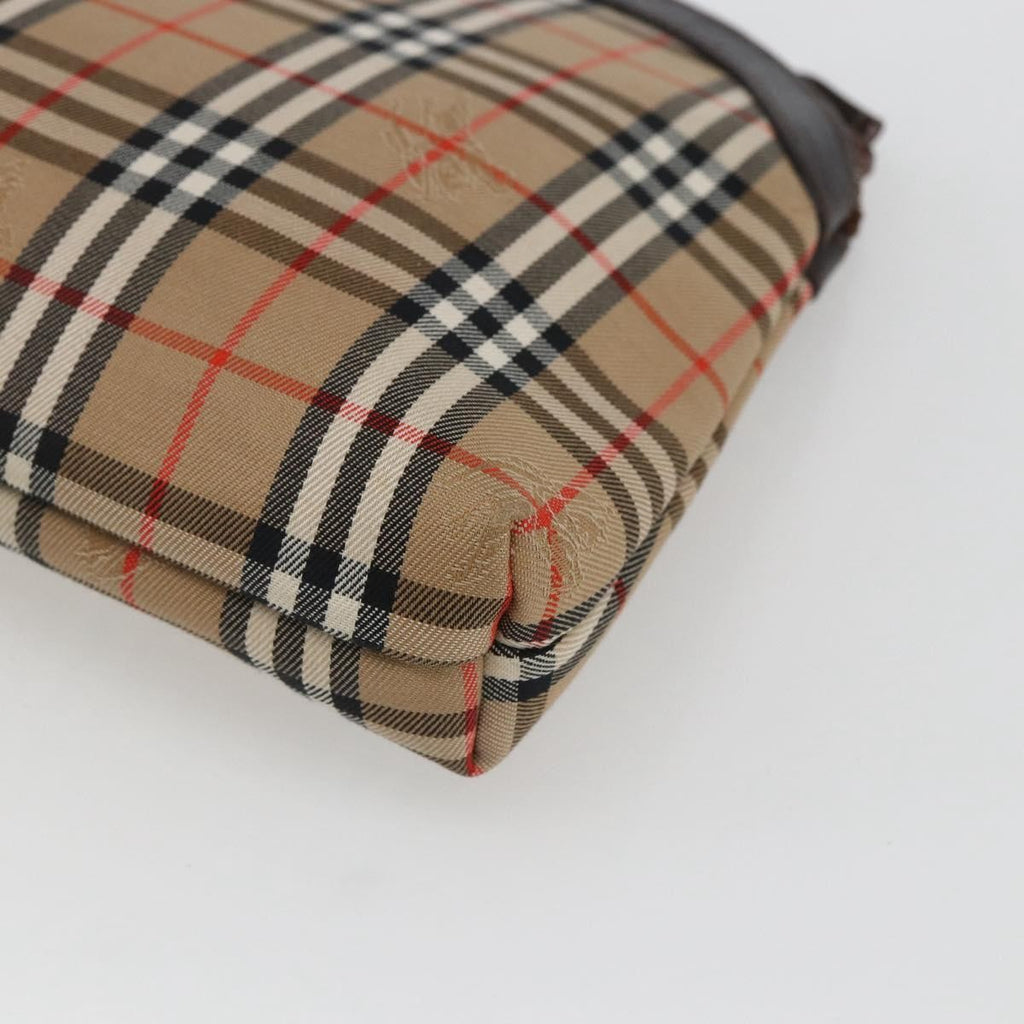 Burberry Nova Check Pochette Canvas Beige Canvas Clutche & Pouche Bag