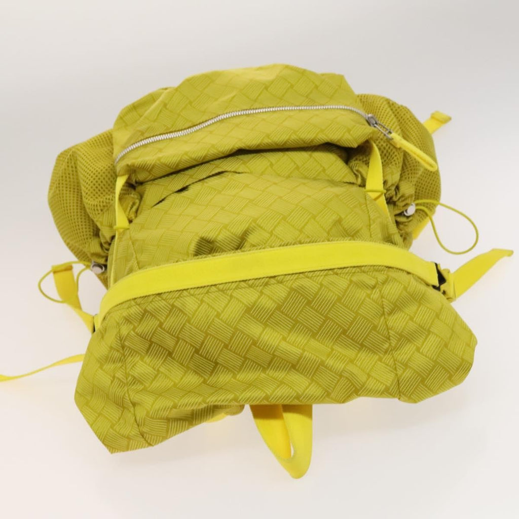 Bottega Veneta Vintage Backpack Nylon Yellow Nylon Backpack Bag