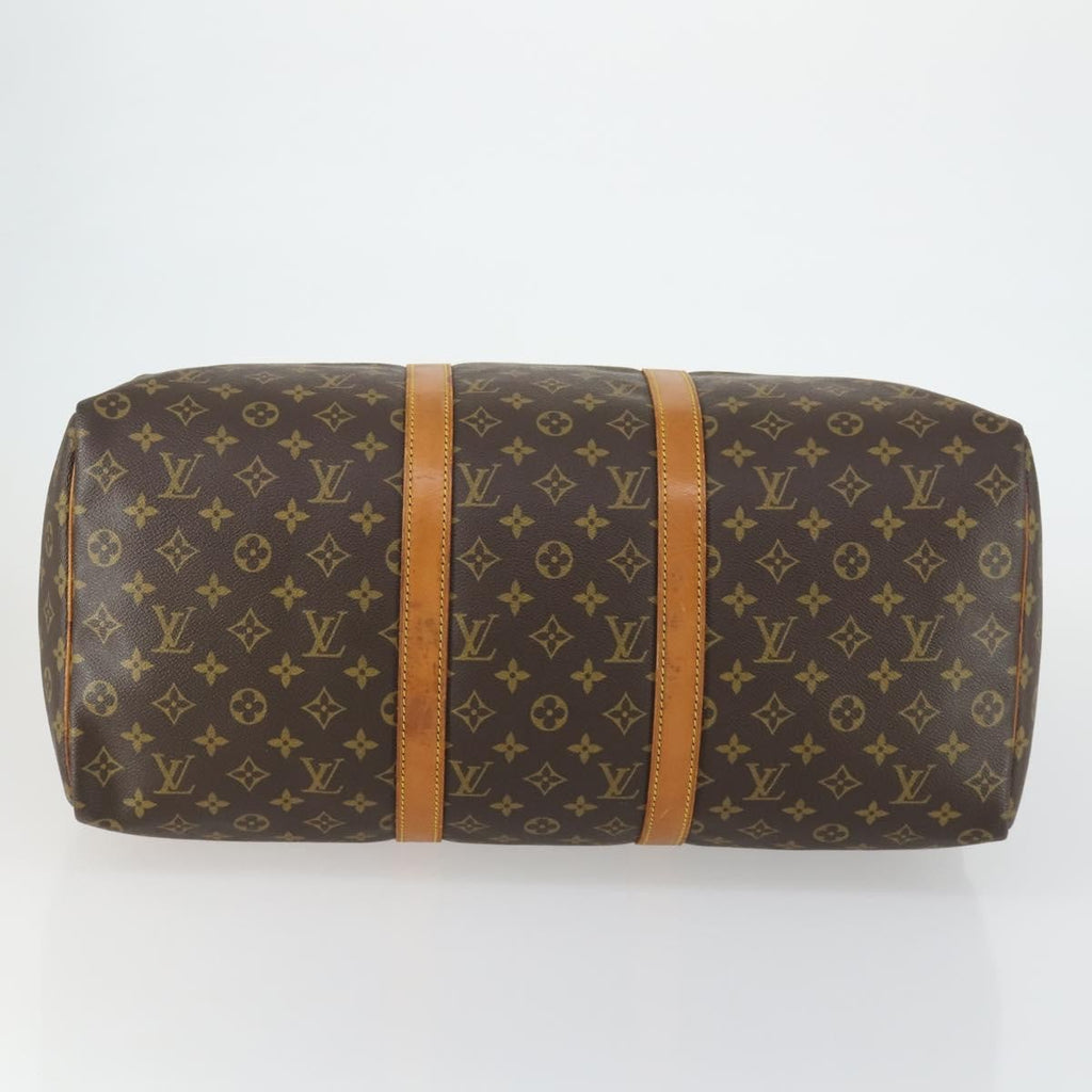 Louis Vuitton Keepall Bag Monogram Canvas Brown Canvas Travel Bag