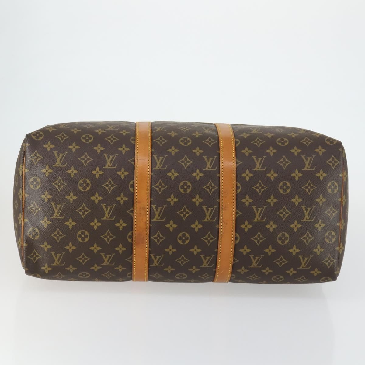 Louis Vuitton Keepall Bag Monogram Canvas Brown Canvas Travel Bag