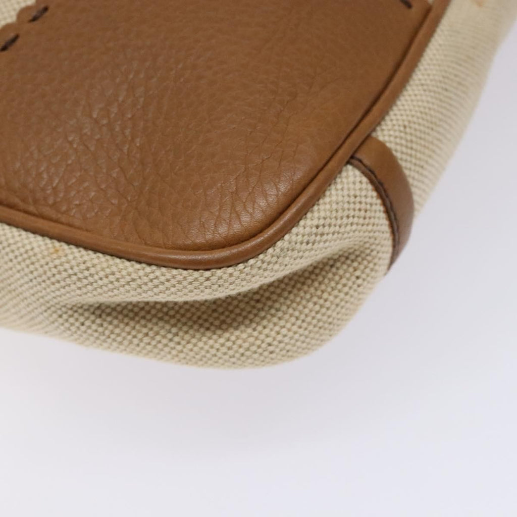 Prada Vintage Convertible Tote Canvas And Leather Beige Canvas Tote Bag Bag