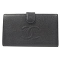 Chanel Timeless Cc French Wallet Caviar Black Leather Wallets Accessory