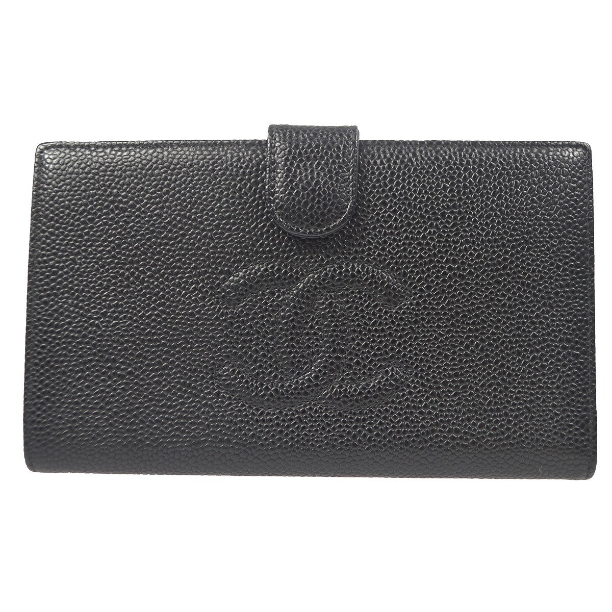 Chanel Timeless Cc French Wallet Caviar Black Leather Wallets Accessory
