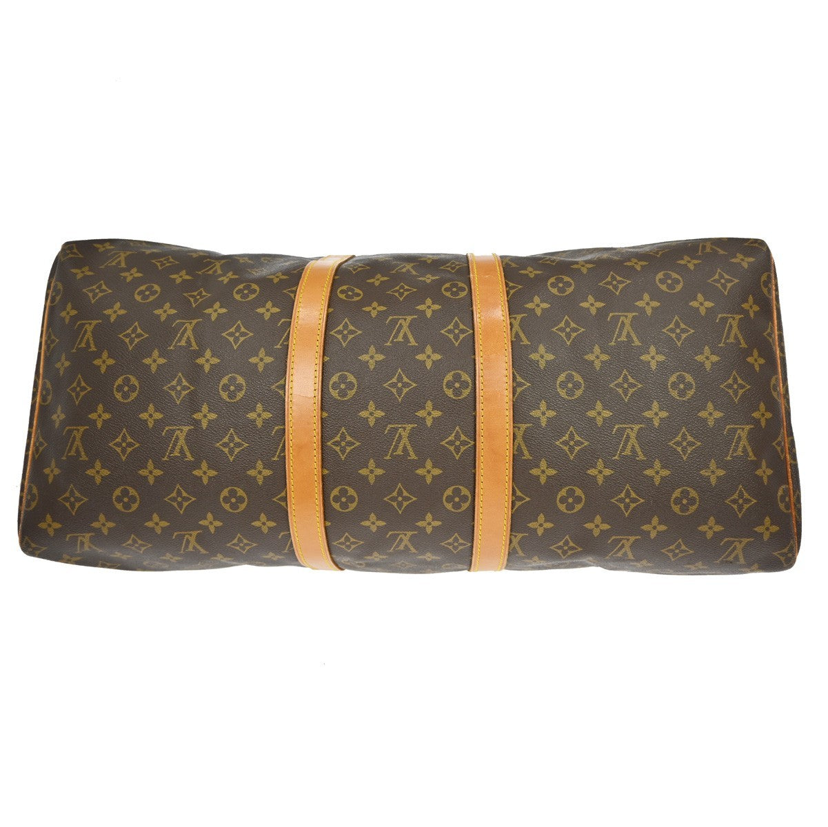 Louis Vuitton Keepall Bag Monogram Canvas Brown Canvas Travel Bag