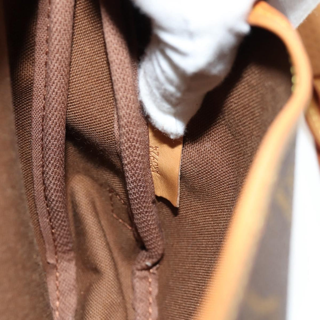 Louis Vuitton Saumur Handbag Monogram Canvas Brown Canvas Shoulder Bag