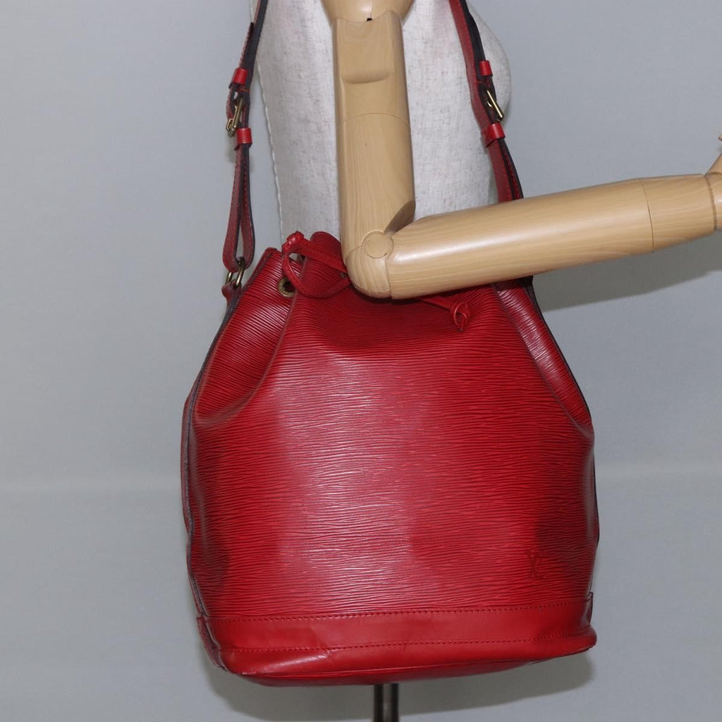 Louis Vuitton Noe Handbag Epi Leather Red Leather Shoulder Bag