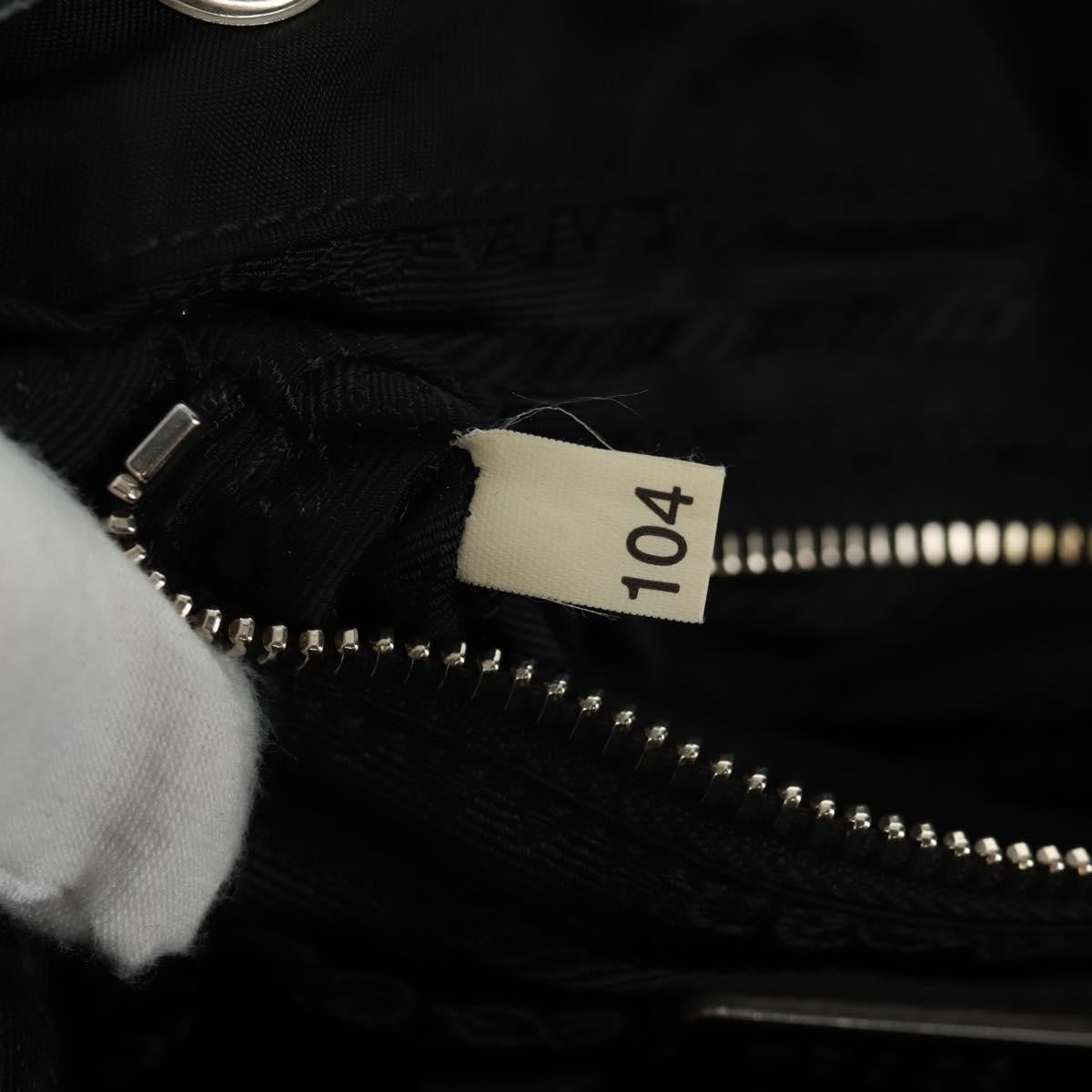 Prada Double Pocket Drawstring Shoulder Bag Tessuto Black Nylon Shoulder Bag Bag