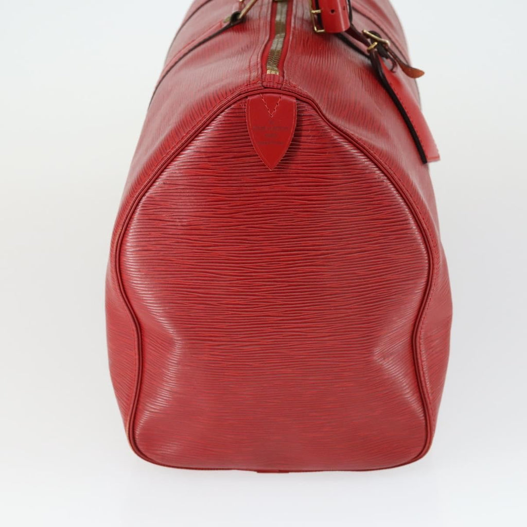Louis Vuitton Keepall Bag Epi Leather Red Leather Travel Bag