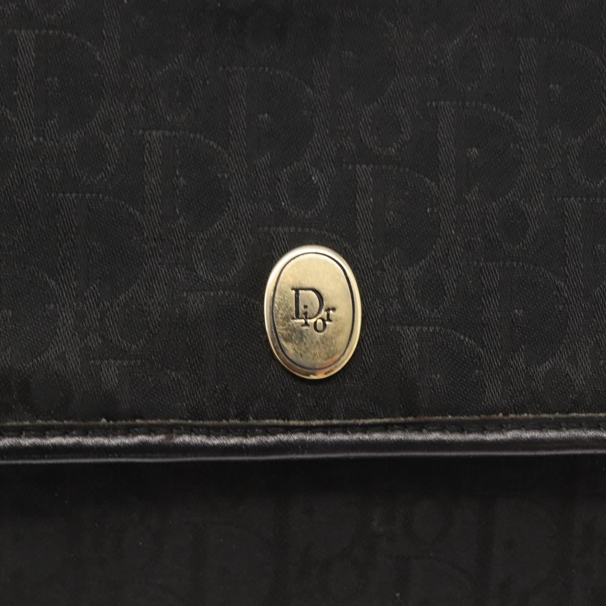 Christian Dior Trotter Shoulder Bag Canvas Black Canvas Shoulder Bag Bag (Pre-Owned)