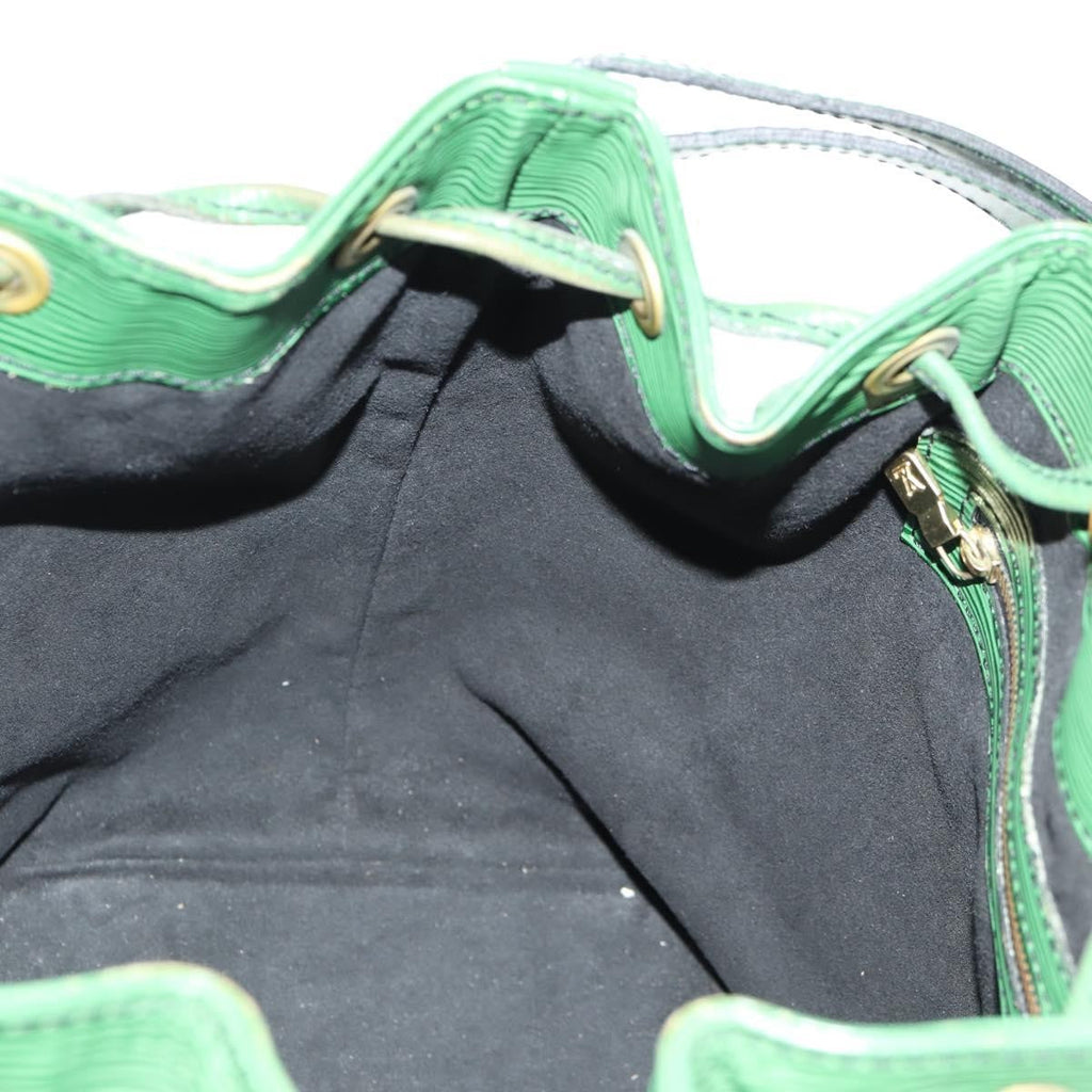 Louis Vuitton Petit Noe Handbag Epi Leather Green Leather Shoulder Bag