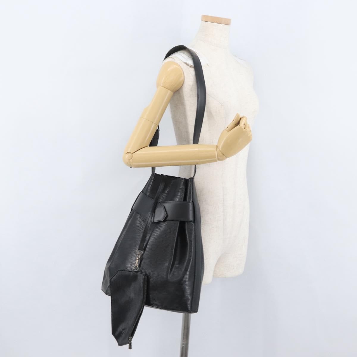Louis Vuitton Vintage Sac D'epaule Handbag Epi Leather Black Leather Shoulder Bag