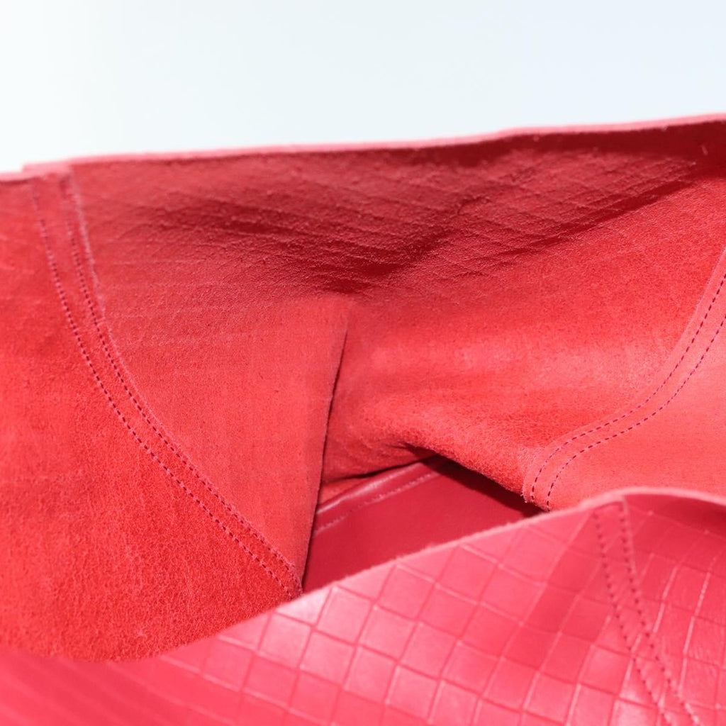 Bottega Veneta Intrecciomirage Tote Leather Red Leather Tote Bag Bag