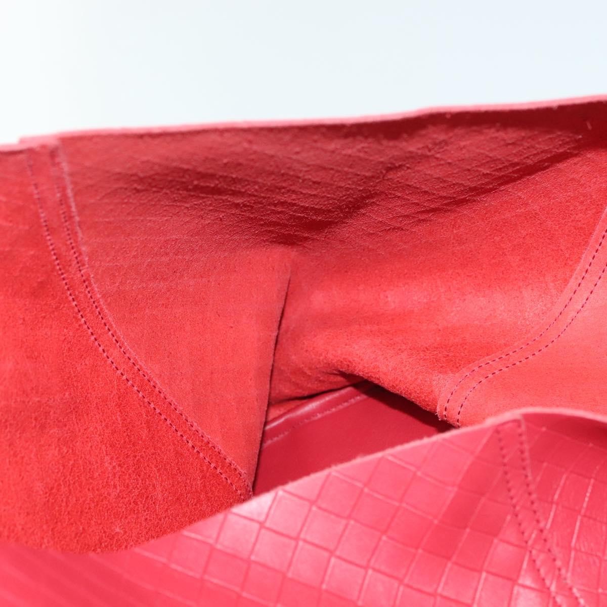 Bottega Veneta Intrecciomirage Tote Leather Red Leather Tote Bag Bag