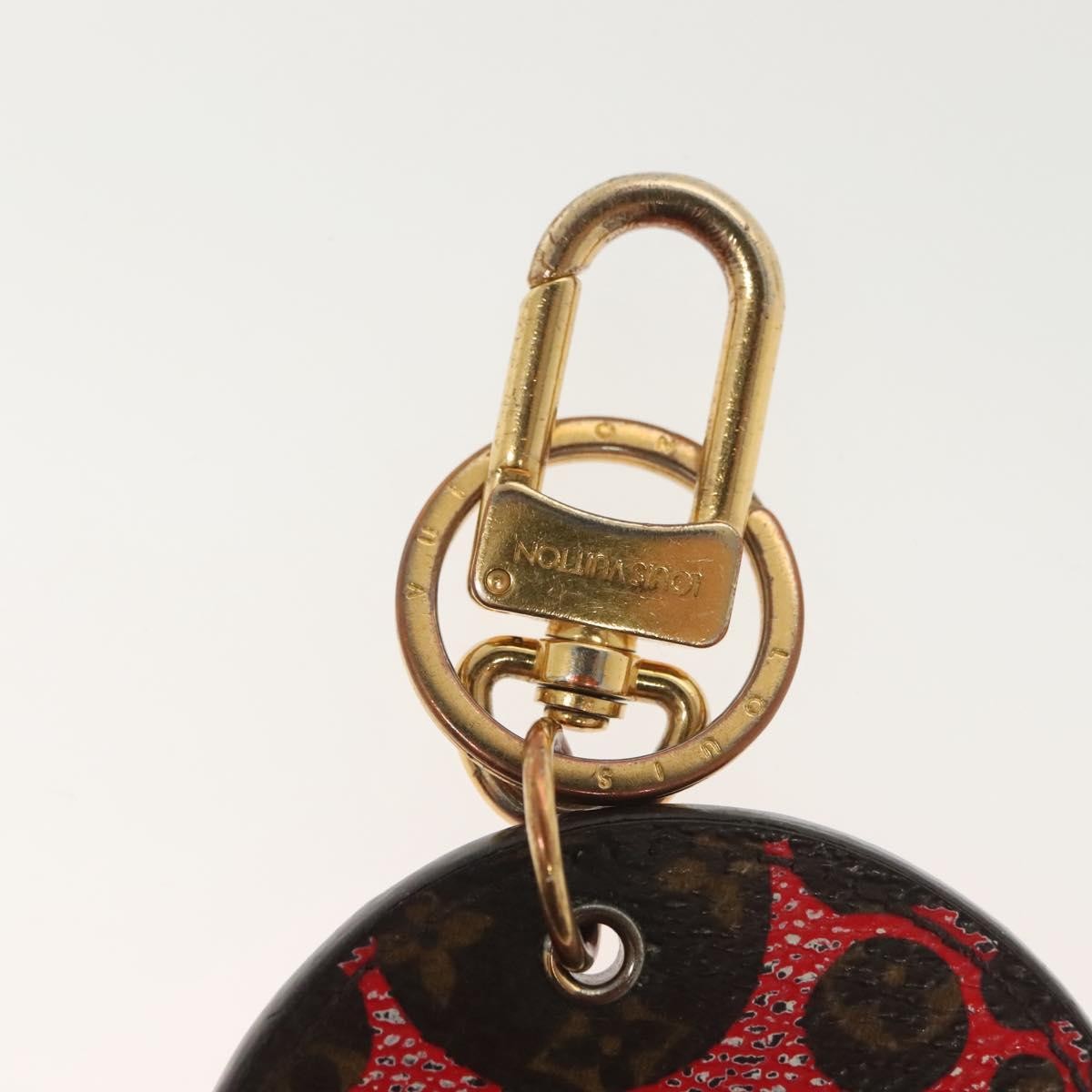 Louis Vuitton Pumpkin Bag Charm And Key Holder Yayoi Kusama Pumpkins Leather Brown Canvas Charms And Keychains Accessory