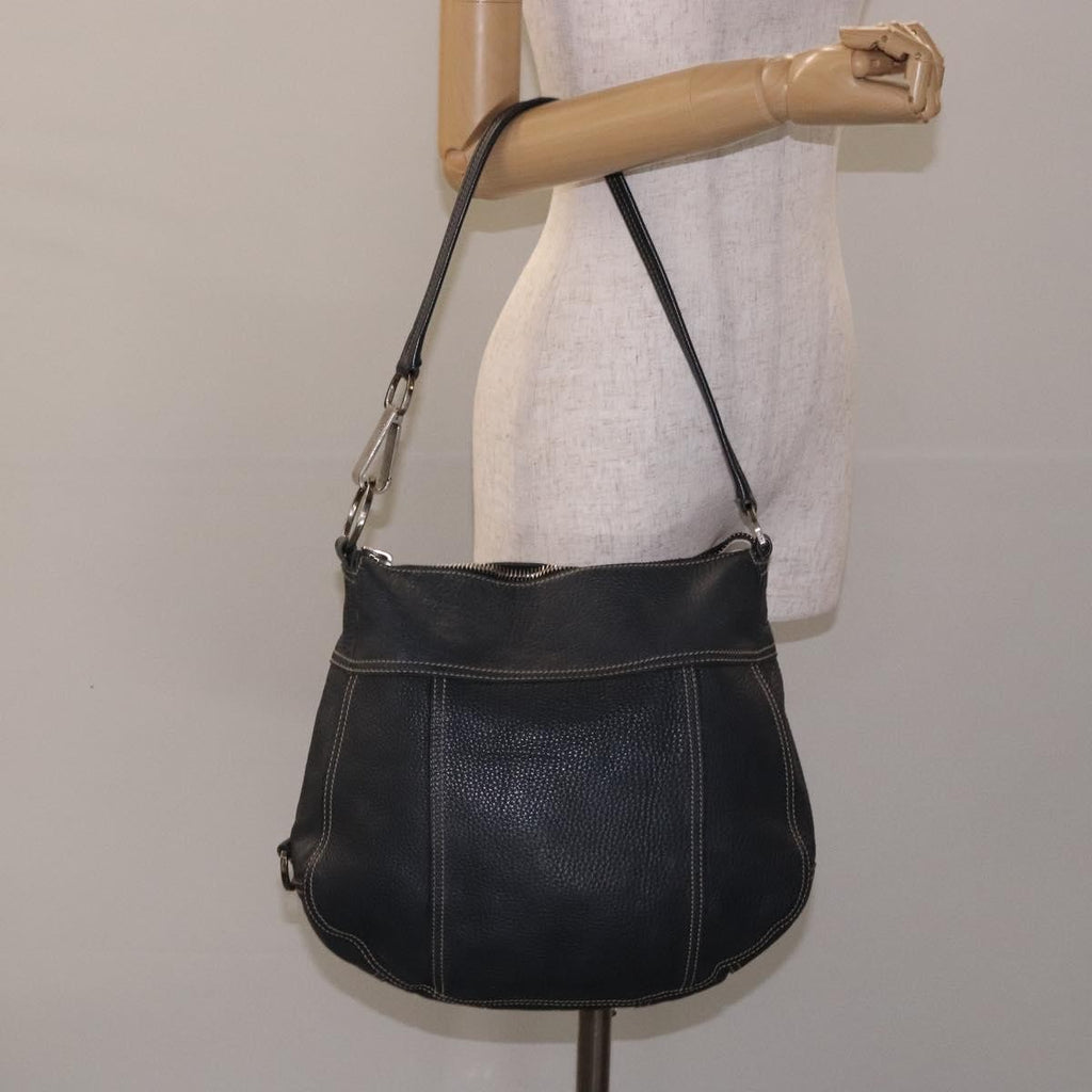 Prada Vintage Shoulder Bag Leather Navy Leather Shoulder Bag Bag