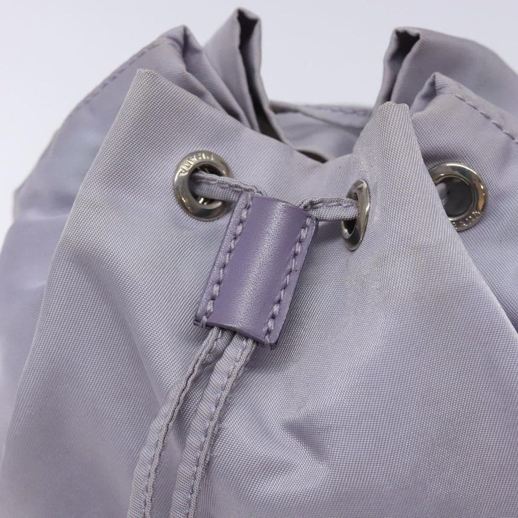 Prada Vela Drawstring Bucket Pouch Tessuto Purple Nylon Bag