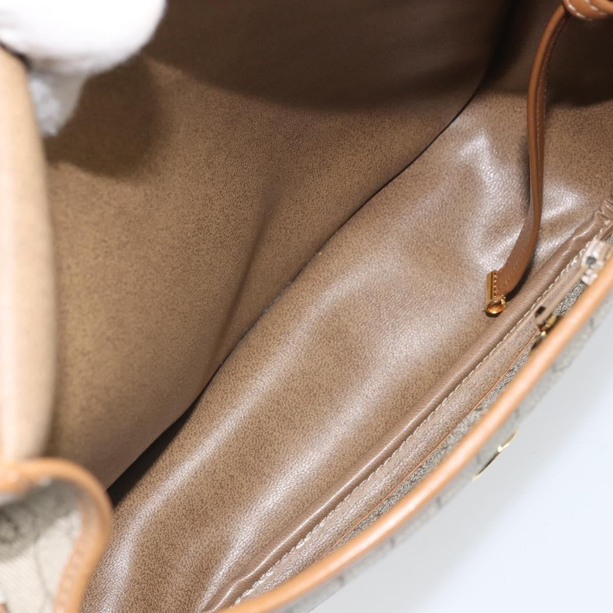 Christian Dior Vintage Honeycomb Shoulder Bag Canvas Beige Pvc,Canvas Shoulder Bag Bag (Pre-Owned)