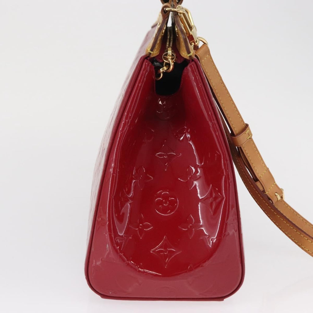 Louis Vuitton Brea Handbag Monogram Vernis Red Patent_Leather Handbag