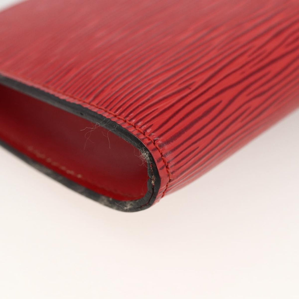 Louis Vuitton Pochette Accessoires Epi Leather Red Leather Clutche & Pouche Bag