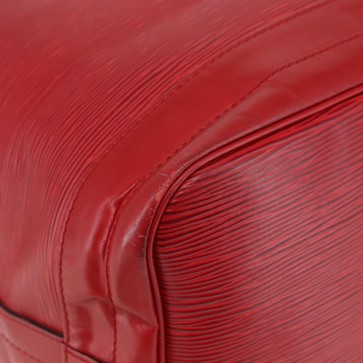Louis Vuitton Noe Handbag Epi Leather Red Leather Shoulder Bag