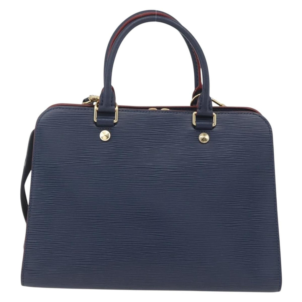 Louis Vuitton Vaneau Handbag Epi Leather Blue Leather Handbag