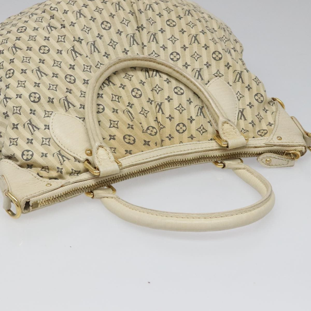 Louis Vuitton Marina Handbag Mini Lin Croisette Beige Canvas Bag
