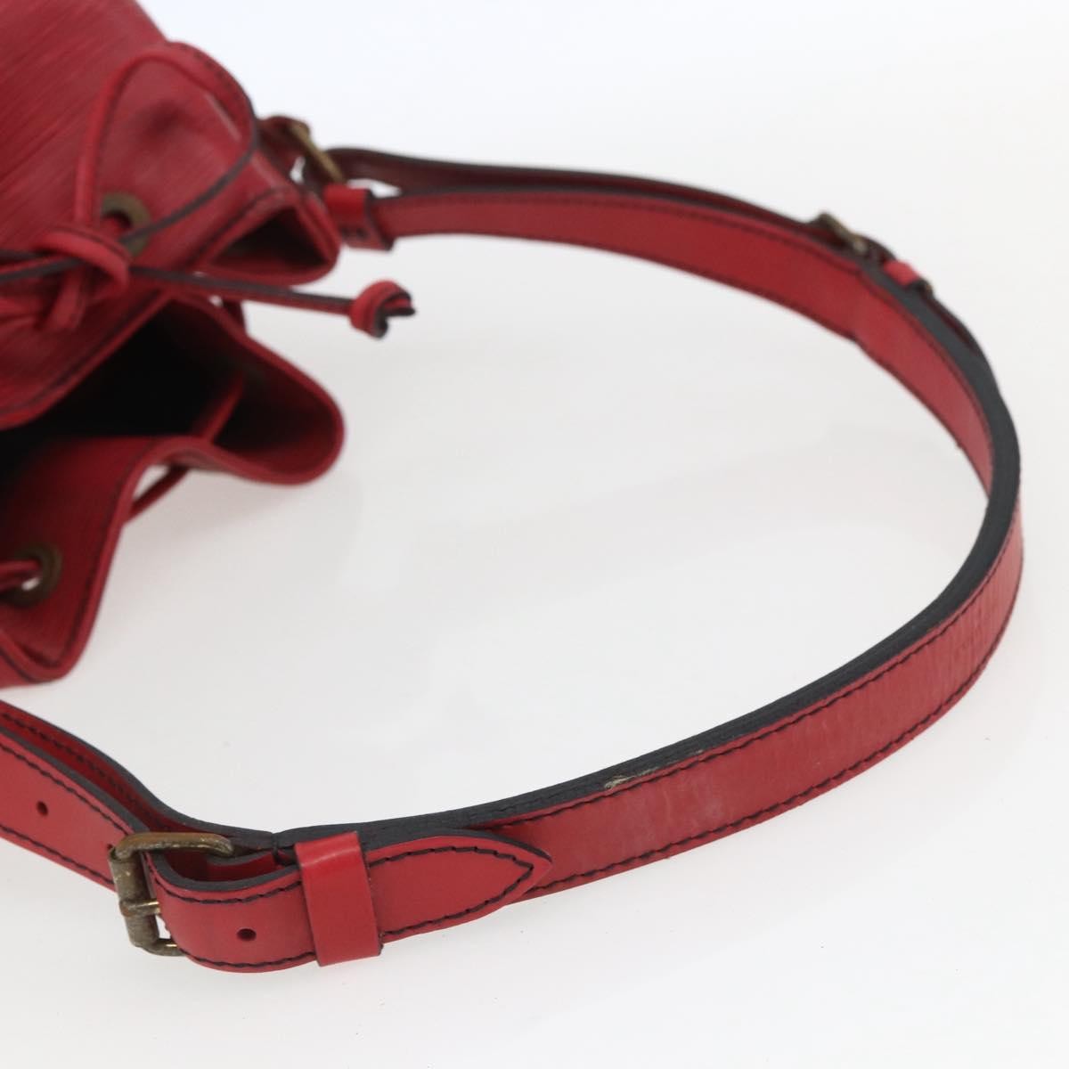 Louis Vuitton Petit Noe Nm Handbag Epi Leather Red Leather Shoulder Bag