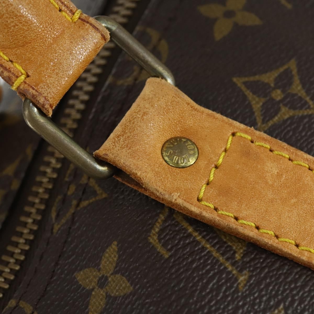 Louis Vuitton Keepall Bag Monogram Canvas Brown Canvas Travel Bag
