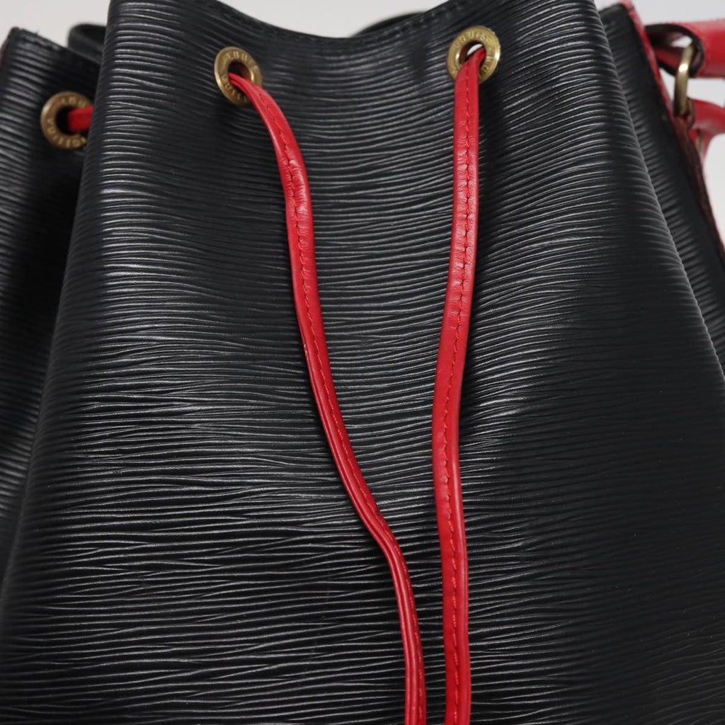 Louis Vuitton Bicolor Noe Handbag Epi Leather Black Leather Shoulder Bag
