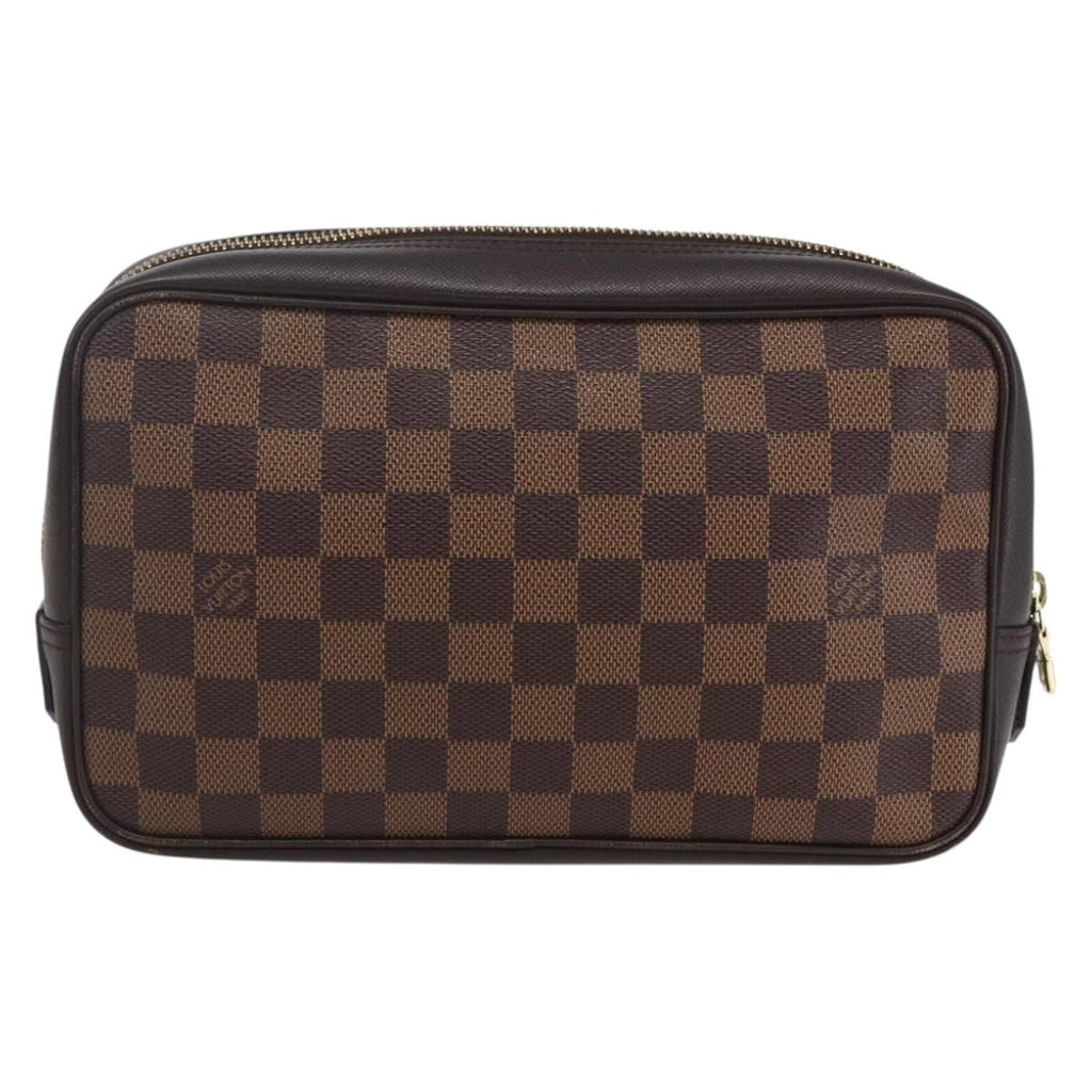 Louis Vuitton Trousse Toilette Damier Canvas Brown Canvas Clutche & Pouche Bag