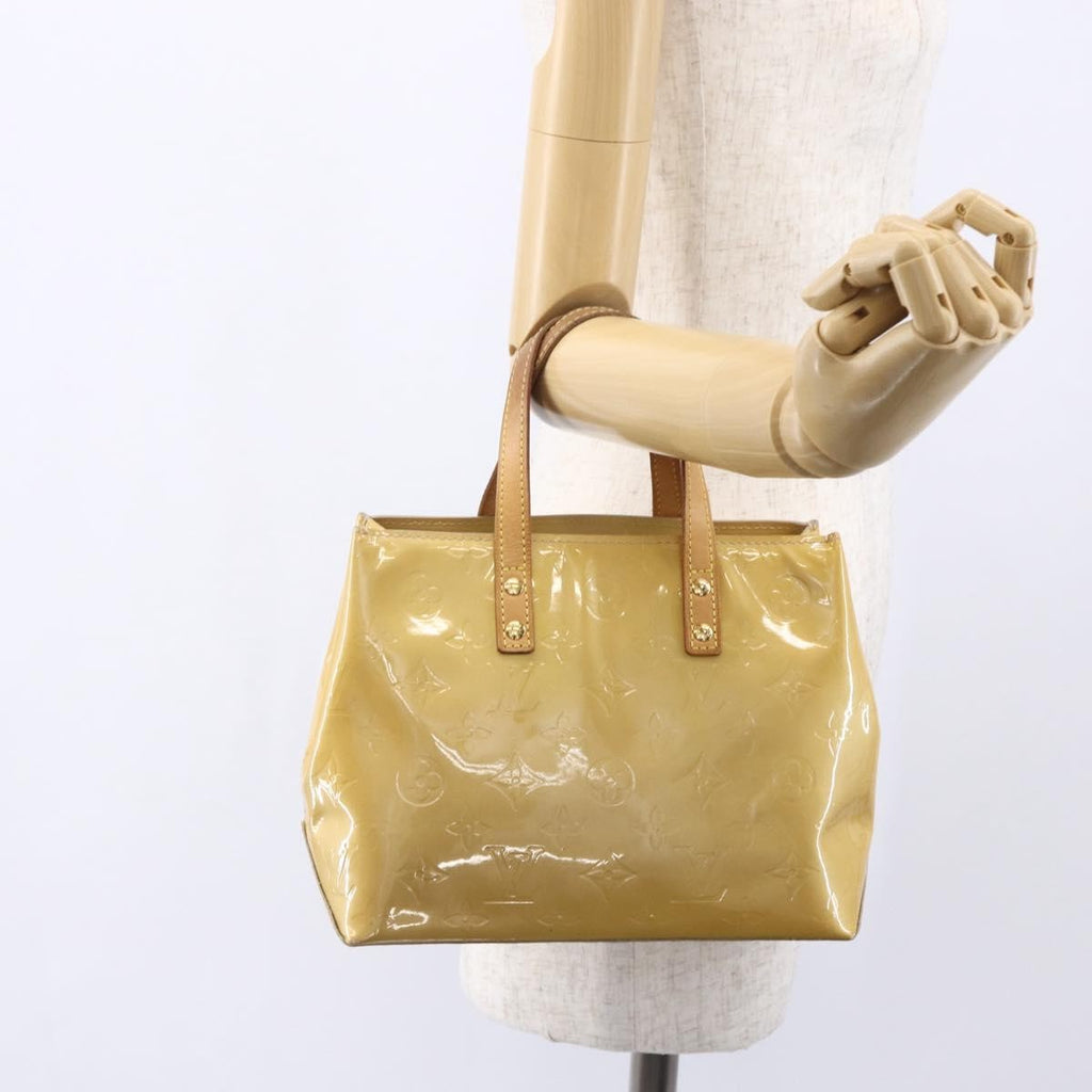 Louis Vuitton Reade Handbag Monogram Vernis Beige Patent_Leather Handbag