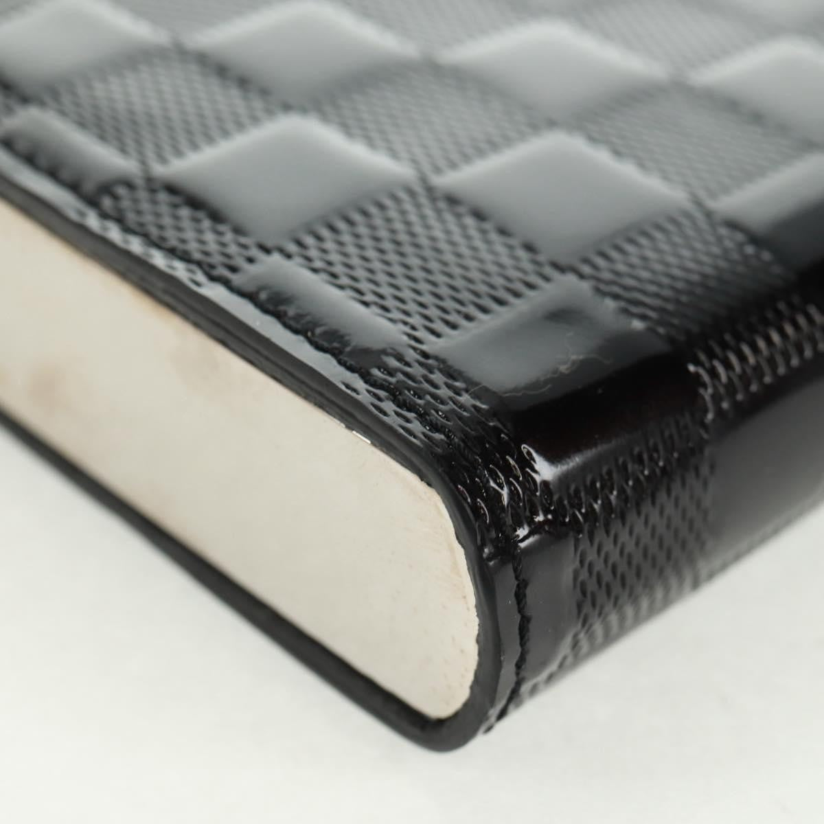 Louis Vuitton Saint Ange Handbag Damier Vernis Black Patent_Leather Handbag