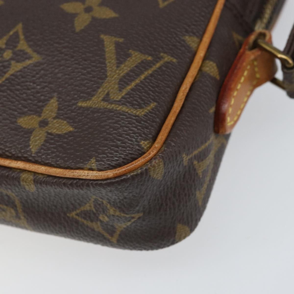 Louis Vuitton Danube Handbag Monogram Canvas Brown Canvas Shoulder Bag