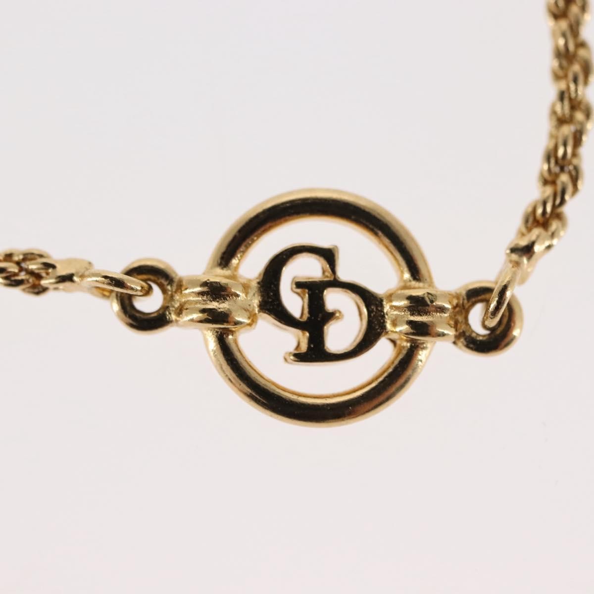 Christian Dior Vintage Logo Bracelet Metal Gold Metal Bracelet Jewelry (Pre-Owned)