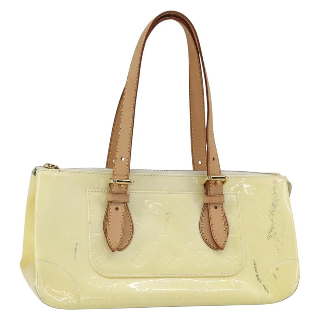 Louis Vuitton Rosewood Avenue Handbag Monogram Vernis Yellow Patent_Leather Handbag