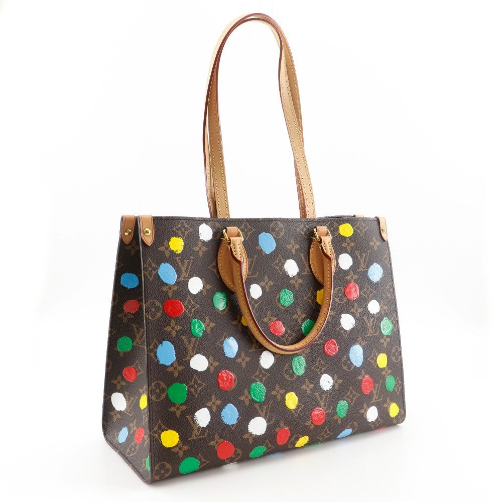 Louis Vuitton Onthego Tote Yayoi Kusama Painted Dots Monogram Canvas Multicolour Canvas Tote Bag