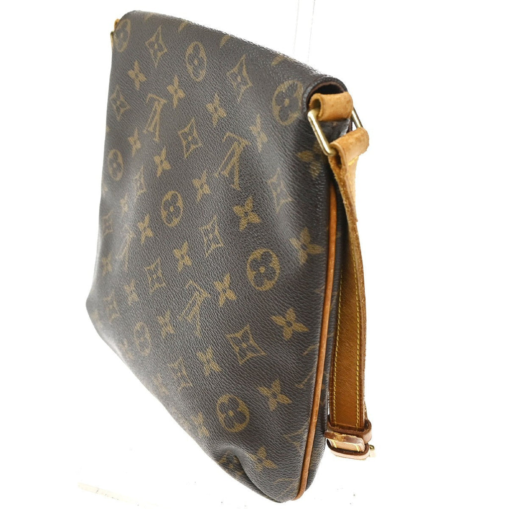 Louis Vuitton Musette Handbag Monogram Canvas Brown Canvas Shoulder Bag