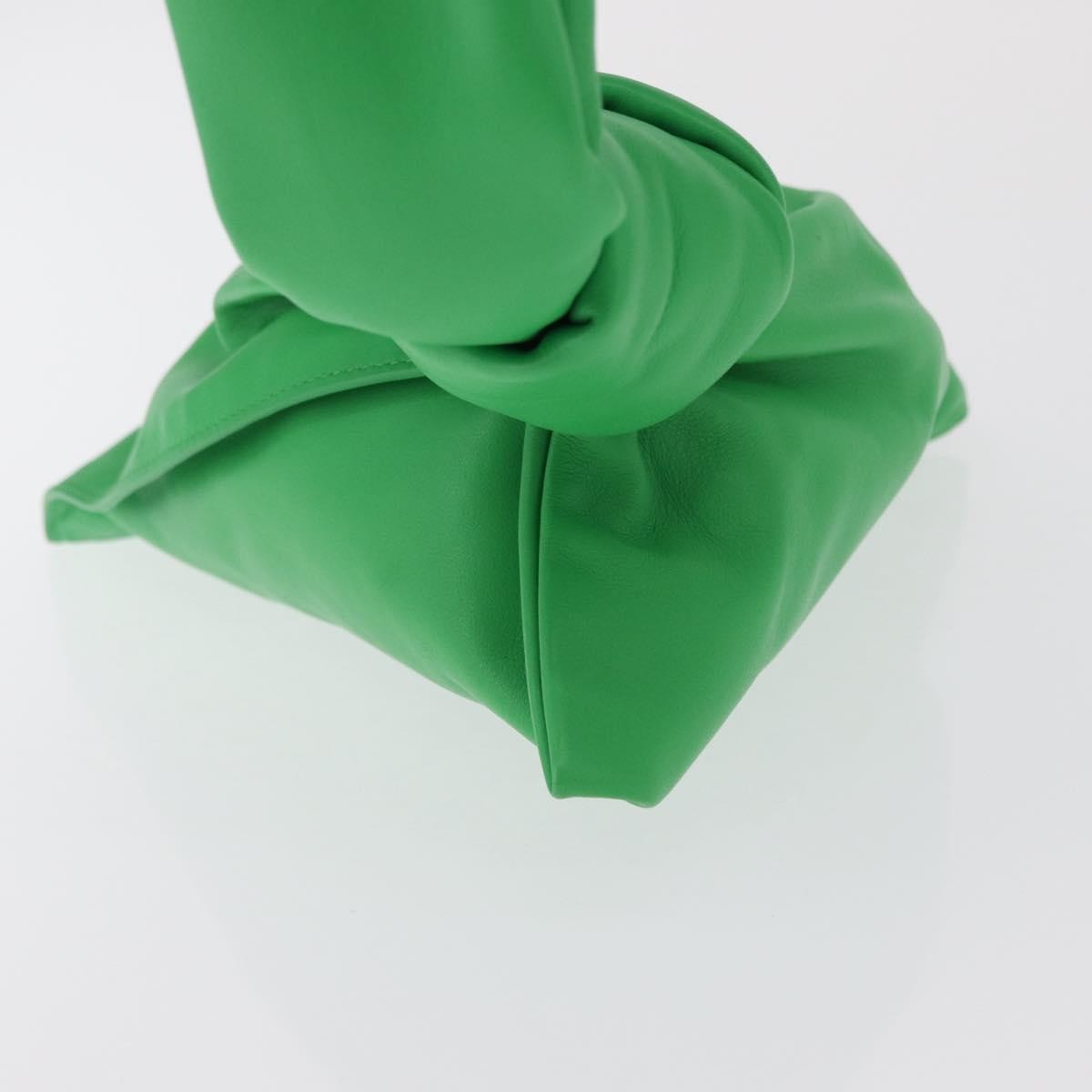 Bottega Veneta Bv Twist Bag Leather Green Leather Handbag