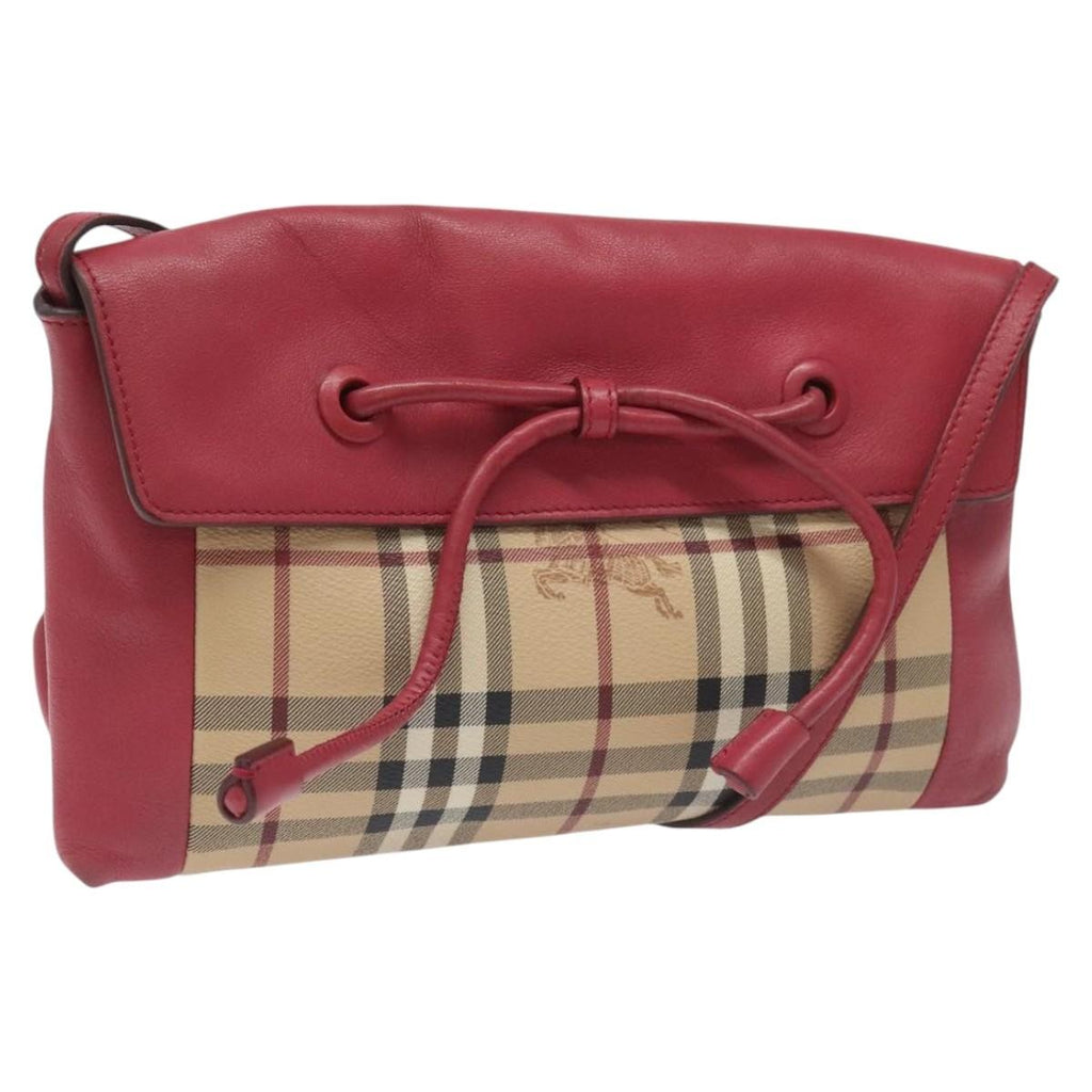 Burberry Nova Check Shoulder Bag Canvas And Leather Beige Pvc Shoulder Bag